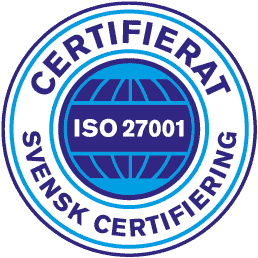 Vi är ISO-certifierade i informationssäkerhet!