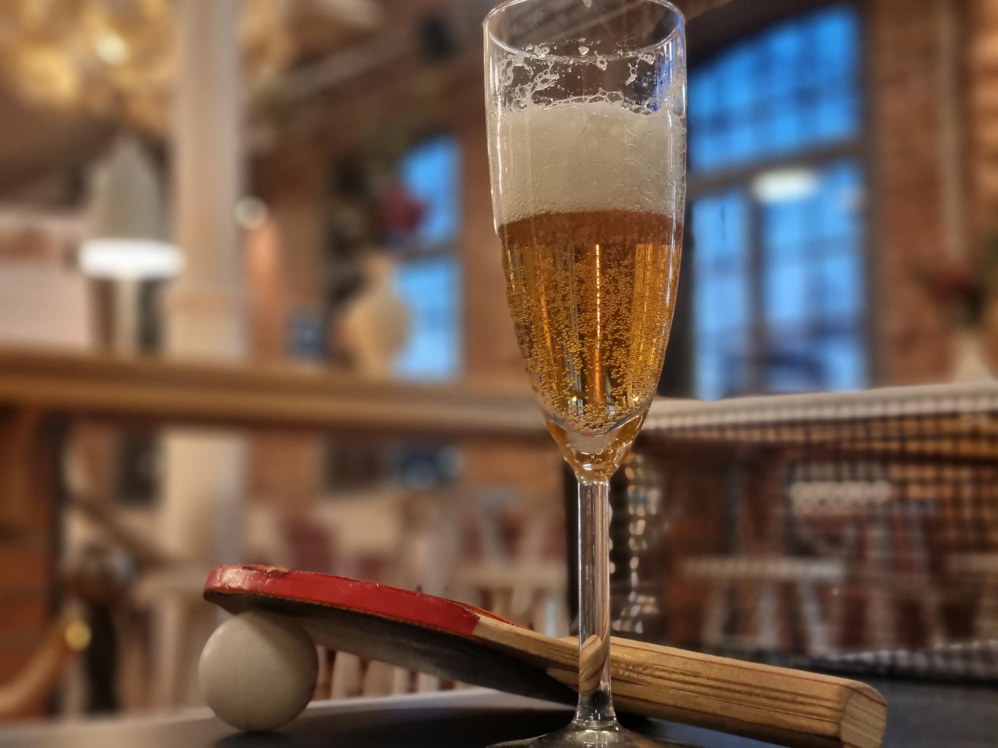 Pingis och ölprovning innan Transportforum